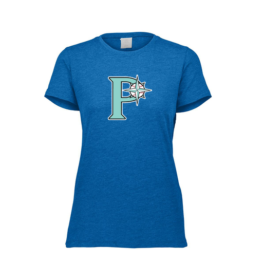 [FTSCUBRY-FAXS-LOGO1] Decker Women's Tri-Blend T-Shirt - Short Sleeve (Female Adult XS, Royal, Logo 1)