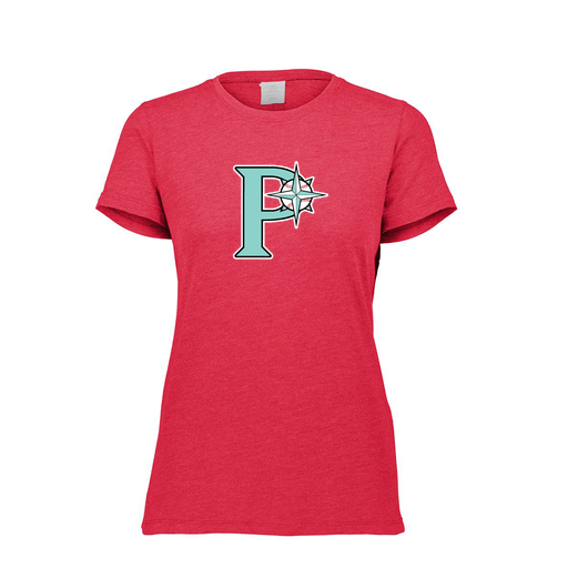 [FTSCUBRD-FAXS-LOGO1] Decker Women's Tri-Blend T-Shirt - Short Sleeve (Female Adult XS, Red, Logo 1)